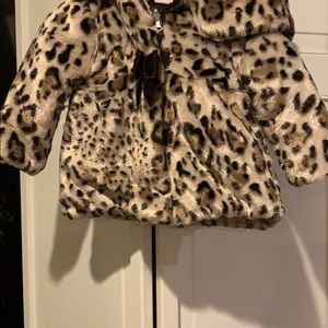18-mo Faux Fur Leopard Coat